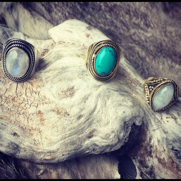 COPY - Super Nova Ring || Turquoise Howlite || statement ring || babe || yoga g… - Picture 4 of 7